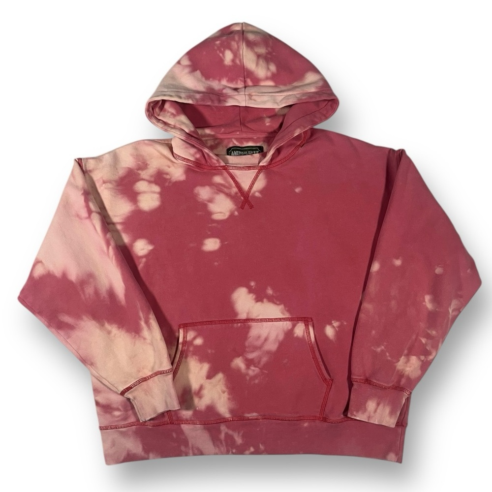 AMERICAN EAGLE Bleach Tie Dye Oversized Boyfriend Hoodie Pullover Sweater XS